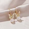 pearl stud earrings